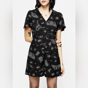 Disturbia Paraside Bugs Black Play Suit